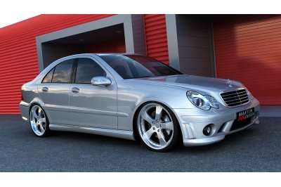 Накладки на пороги AMG W204 Look на Mercedes C W203